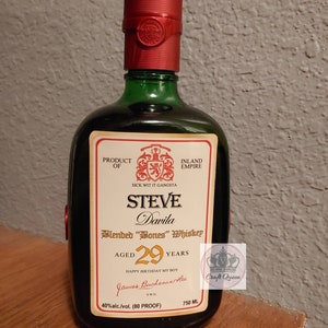 Etiqueta personalizada de whisky