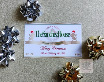 Custom Christmas Beer Labels