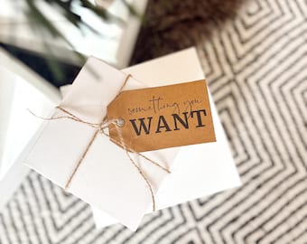 Christmas Gift Tags, Something You Want, Something You Need, Something You Wear, Something You Read