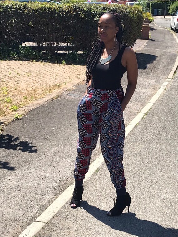 African Print Trousers Capri Pants 