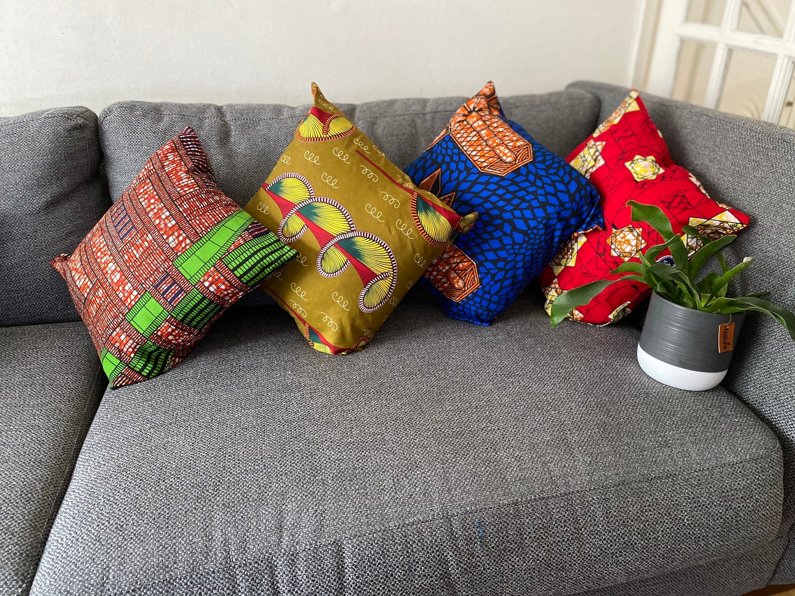 Decorative cushion cover African Wax Print Cushion African Etsy