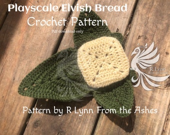 Elvish Bread with Leaf Wrap Crochet Pattern. Digital Download ONLY