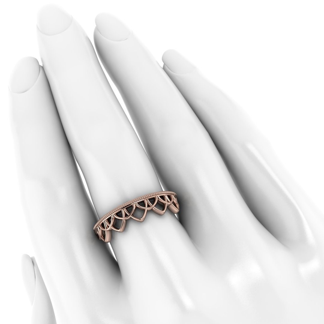 Fashion Band / CrownInspired Fantasy Wedding Ring Etsy