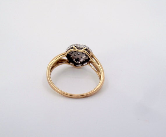 Estate 10K Heart Diamond Ladies Ring Size 7 Fine … - image 5