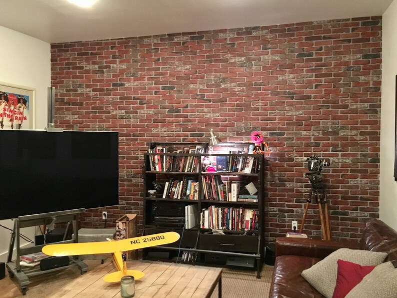 Laurel Canyon w/White Grout Faux Brick Wall Panel Etsy