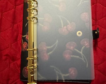A5 20mm rings binder adapter for Coach and other planner covers - gold rings