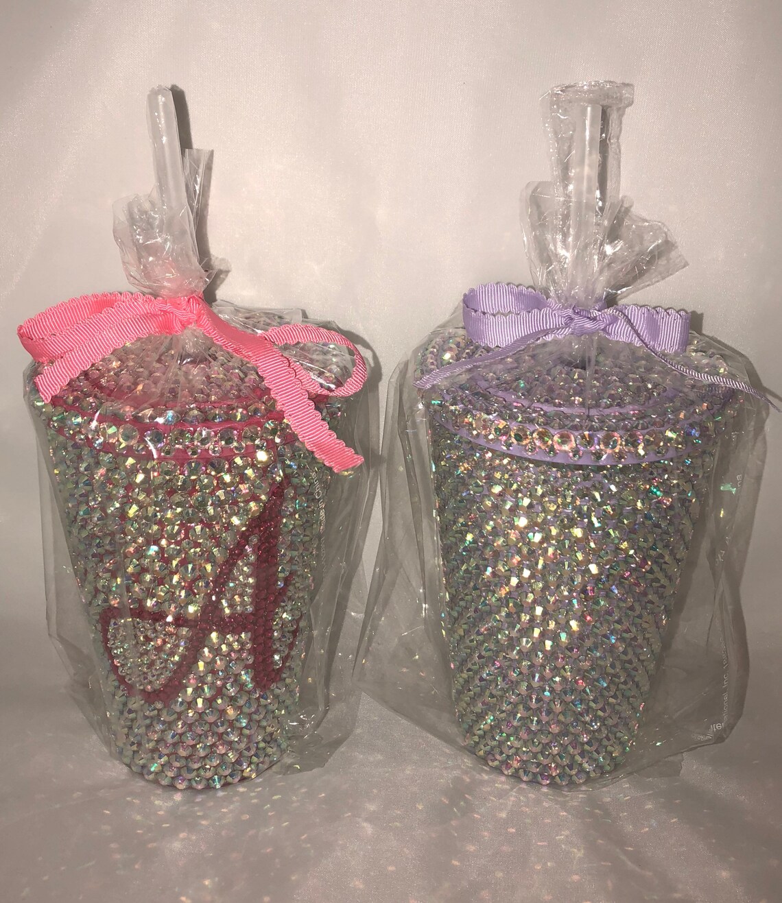 Rhinestone Acrylic Tumbler Etsy