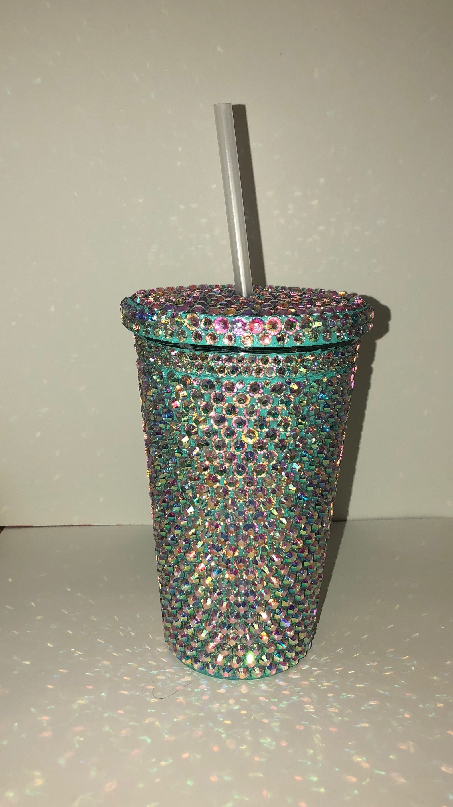 Rhinestone Acrylic Tumbler - Etsy