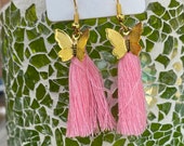 Butterfly Tassel Earrings
