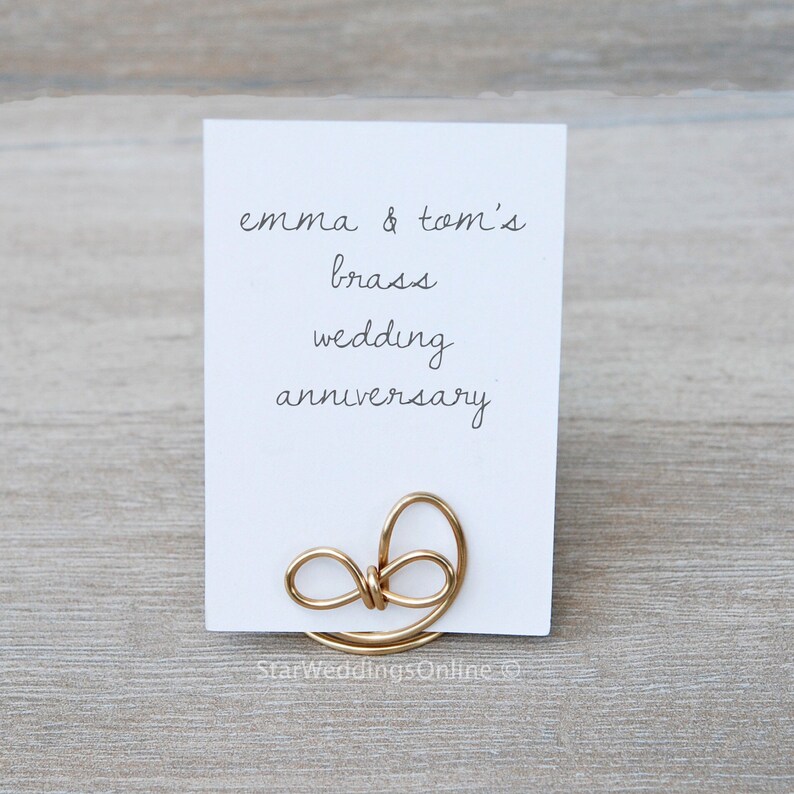 Infinity Wire Name Card Holder Table Number Holder Infinity Etsy