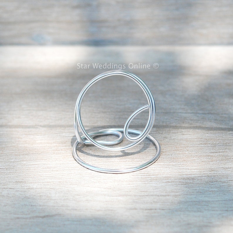 Copper Wire Card Holder Place Card Holders Rustic Wedding Etsy