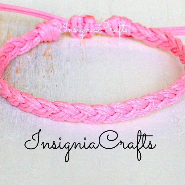 Pink Bracelet Anklet Gifts For Her Mens Bracelet Braided Surfer Anklet Vegan Bracelet Braided Anklet For Her Mens Jewelry Cord Anklet Gifts