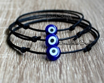 Family Mom Dad Kid Baby Bracelets, Red String Bracelets Mother and Baby Bracelets Evil Eye Bracelets Red String Thin Red String Nazar Bead