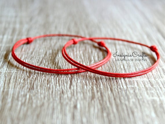 Pulseras Hilo Rojo Del Destino Para Compartir Protección.