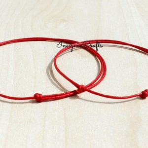 2x Red String Bracelet, Red String of Fate, Unisex, Mens Bracelet, Protection Bracelet Couples Bracelet, Vegan Cord Mens Friendship Bracelet