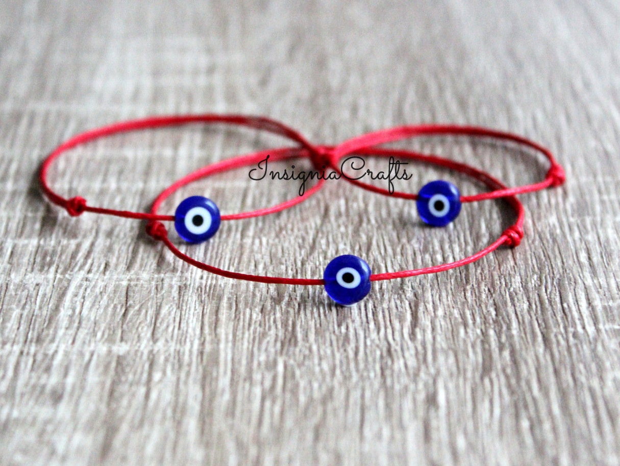 Evil Eye Bracelets Family Bracelets Mom Dad Kid Baby Red - Etsy