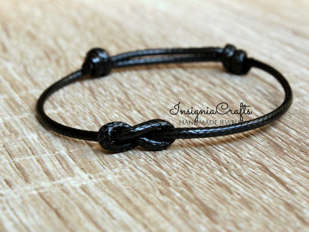 Mens Bracelet Infinity Bracelet Distance Bracelet Minimalist Bracelet