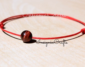 Red Tiger Eye Bracelet Mens Bracelet Gifts For Men For Women Mens Tiger Eye Vegan Thin String Mens Friendship Bracelet Gifts For Him For Her