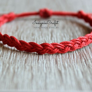 Red String Bracelet Braided Bracelet Mens Bracelet Anklet Red String Vegan Adjustable Boyfriend Women Gift Ideas