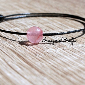 Rose Quartz Bracelet Birthstone Bracelet Healing Crystals Bracelet For Women Anklet For Women Rose Quartz Jewelry Birthday Gifts For Her Bff