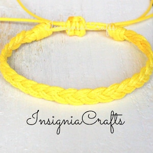 Yellow Bracelet Anklet Mens Bracelet Braided Surfer Anklet Unisex Vegan Bracelet Braided Anklet For Her Mens Jewelry Cord Anklet Mens Gift