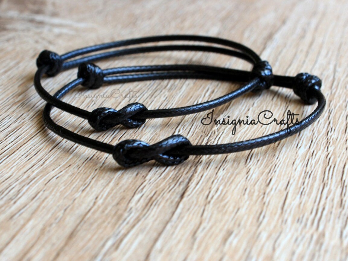 Mommy And Me First Day Of School Bracelet Set - Adjustable Woven Rope Bracelet Gift