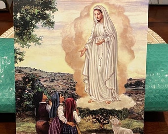 Our Lady Of Fatima (Print Only) 8X10 Inch