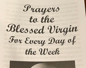 Prayers To The Blessed Virgin For Every Day Of The Week 25 Pack of Pamphlets