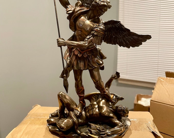 10 Inch Statue of St. Michael the Archangel - Etsy