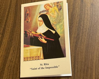St. Rita Prayer Card