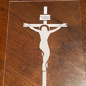 INRI Crucifix Decal (For Cars) 6 Inches