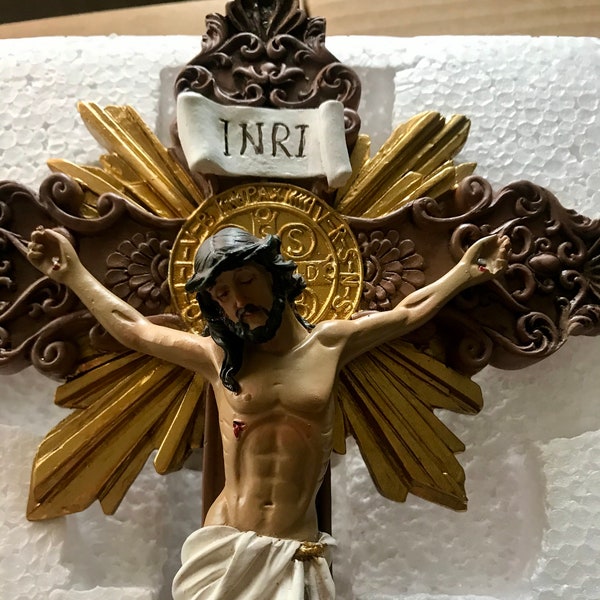 St. Benedict Ornate Crucifix 11 Inch
