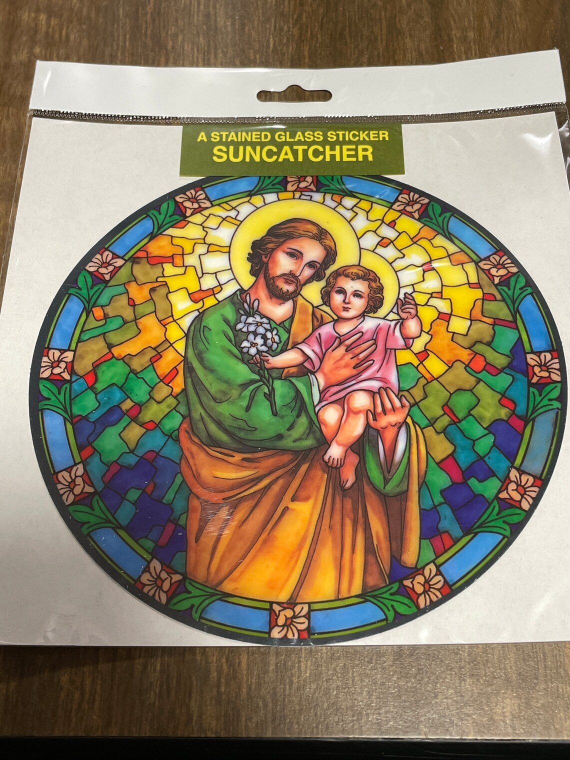 St. Joseph Static Sticker Window Decal (5.75 Inches) - Etsy
