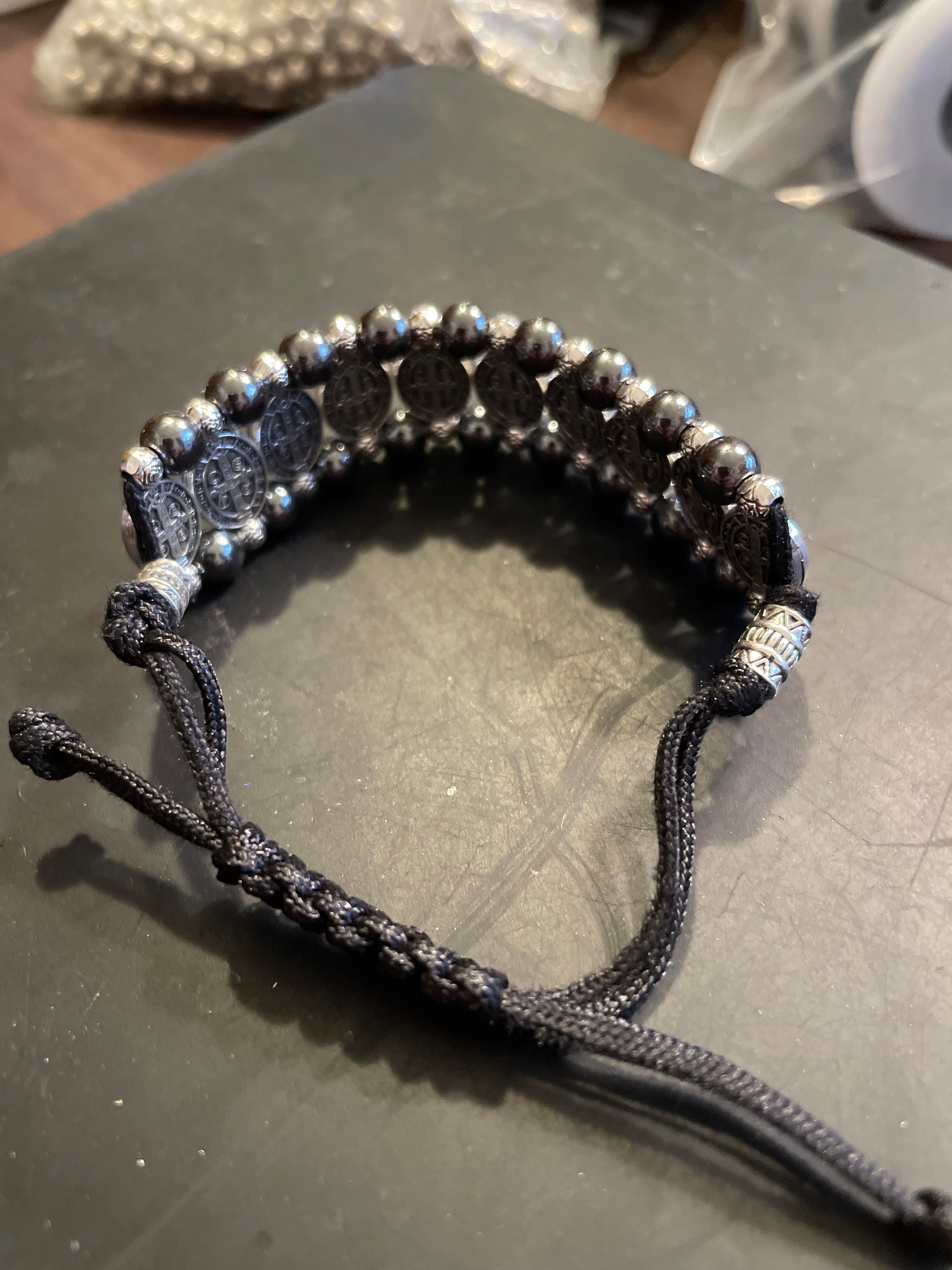 St. Benedict Bracelet (Hematite)