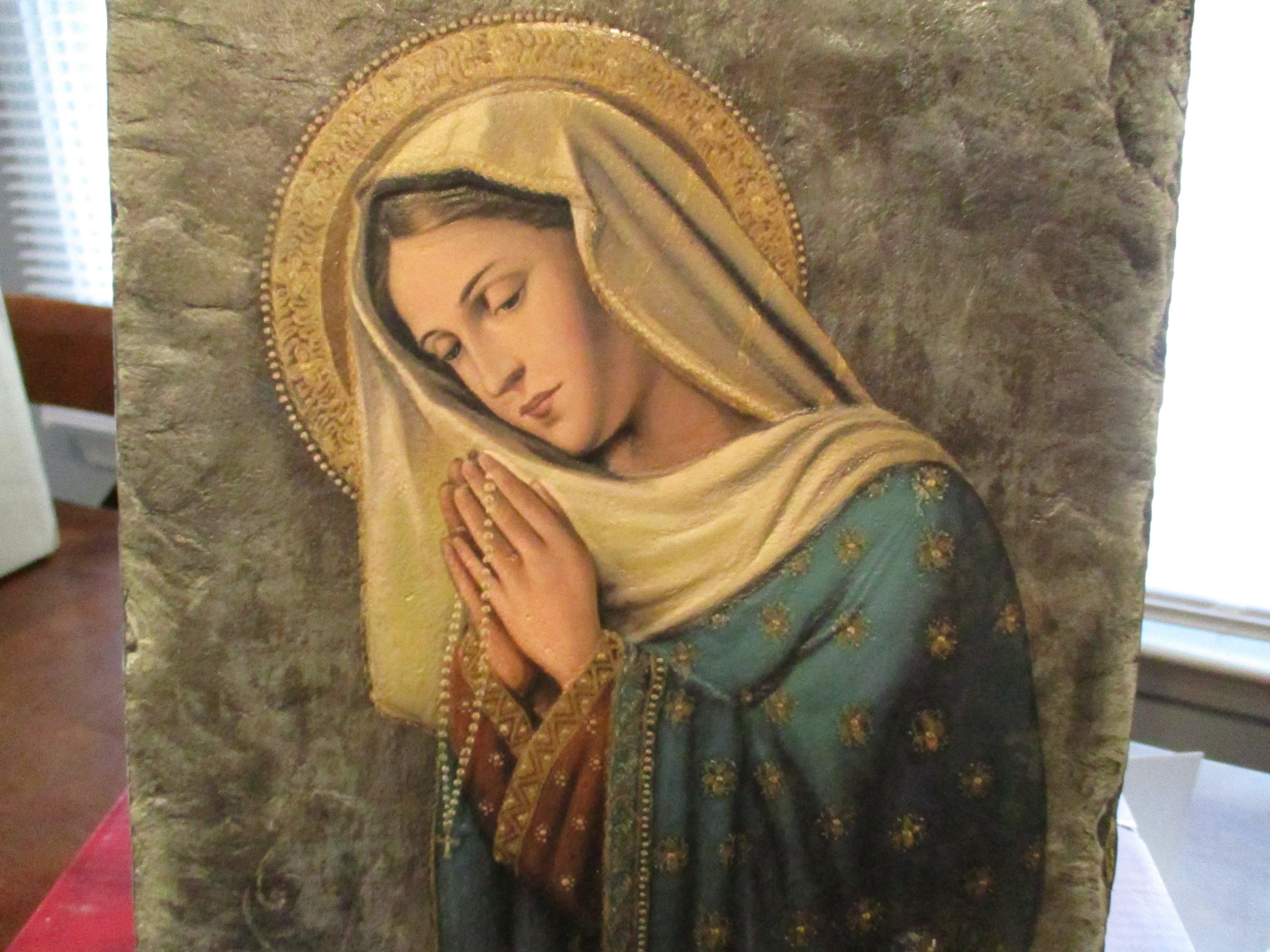 Madonna of the Rosary Tile Plaque - 8x10 Inch (brand New) - Etsy