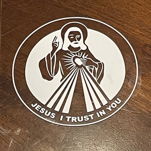 Divine Mercy Decal (For Cars) 4 Inches