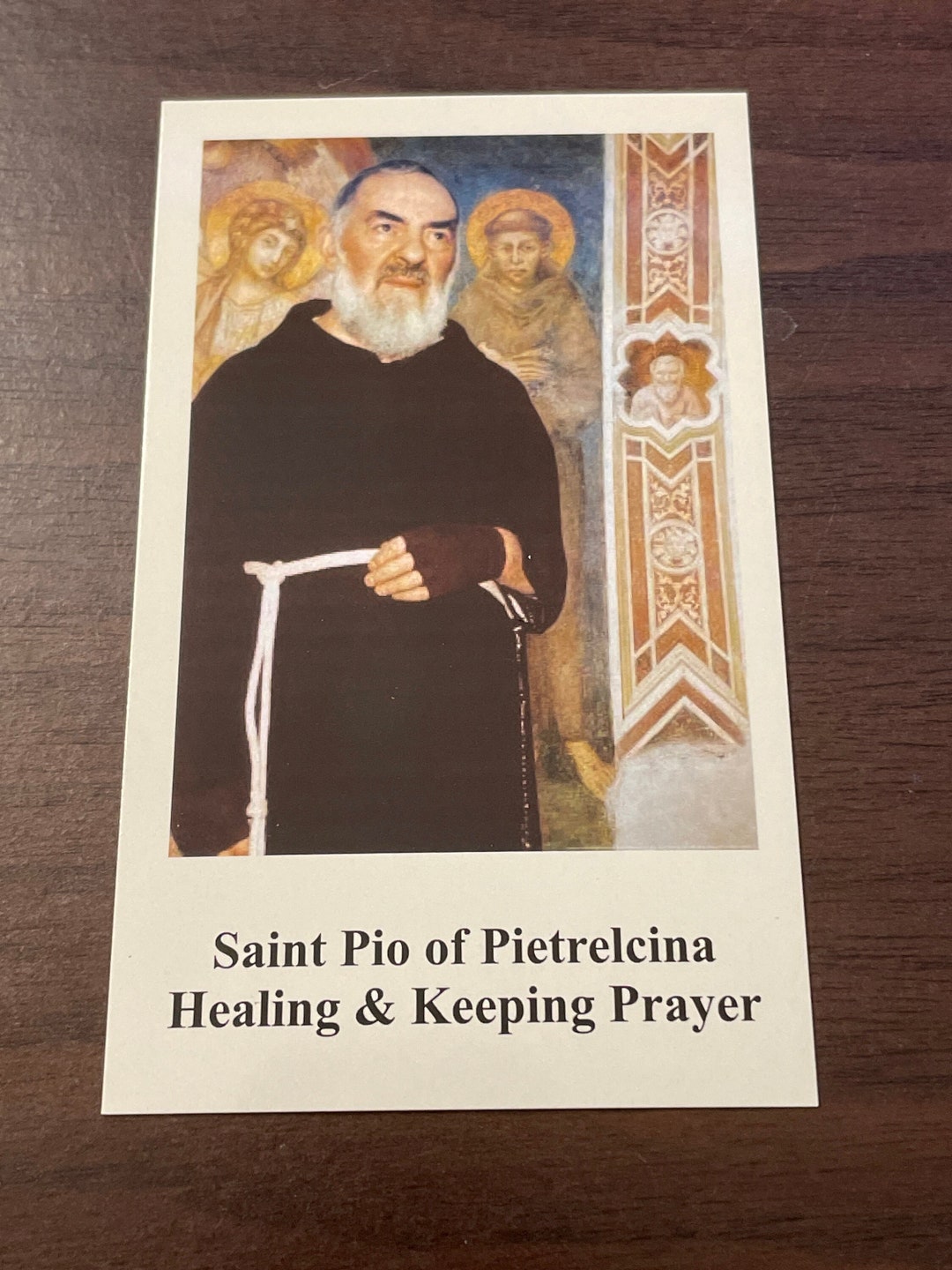 St Padre Pio Of Pietrelcina Healing And Keeping Prayer Card For