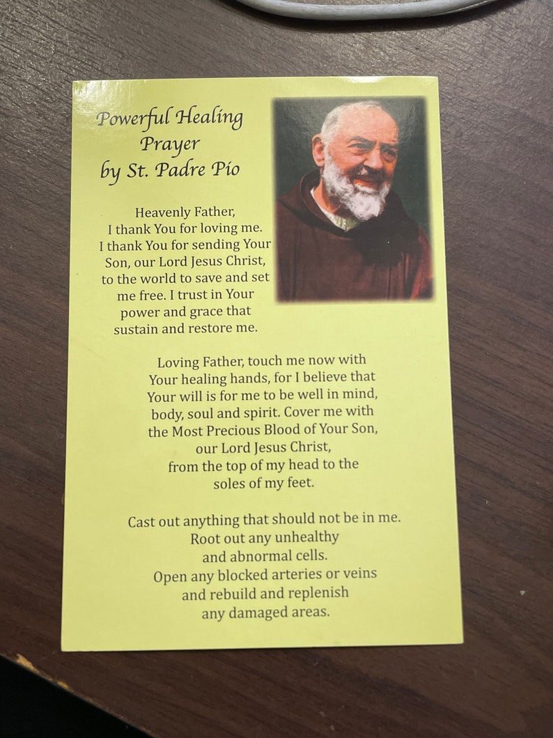 Terrific The Most Powerful Healing Prayer By Padre Pio Pdf Pictures