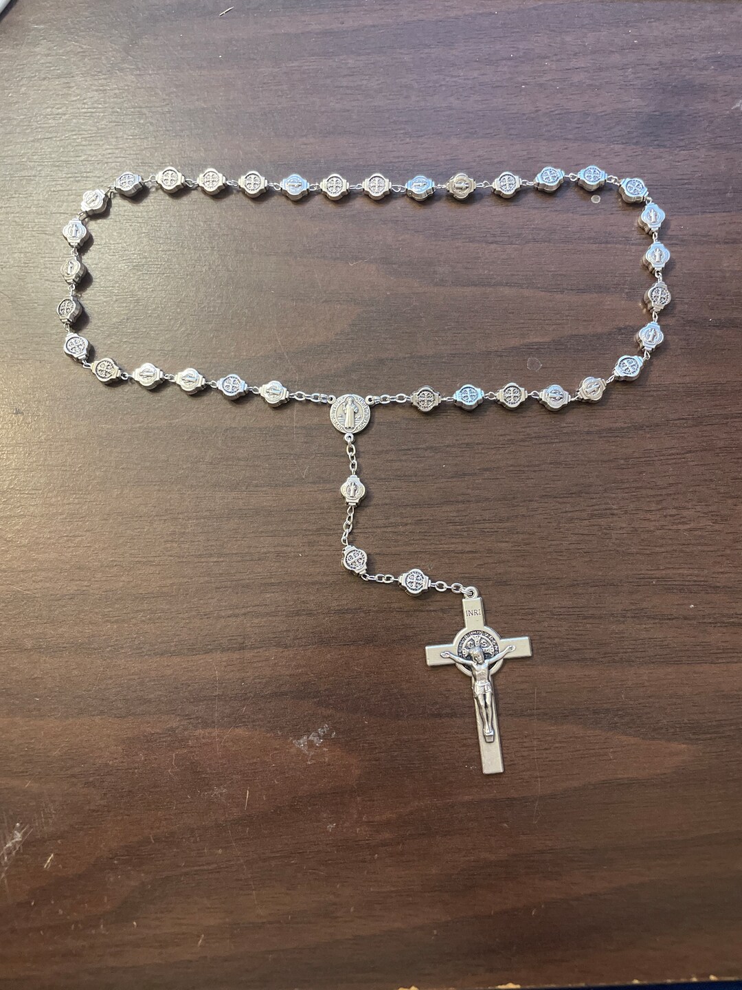 St. Benedict Medal Jesus Rope (33 Beads) 