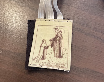 White String Scapular (Our Lady Of Mt. Carmel)