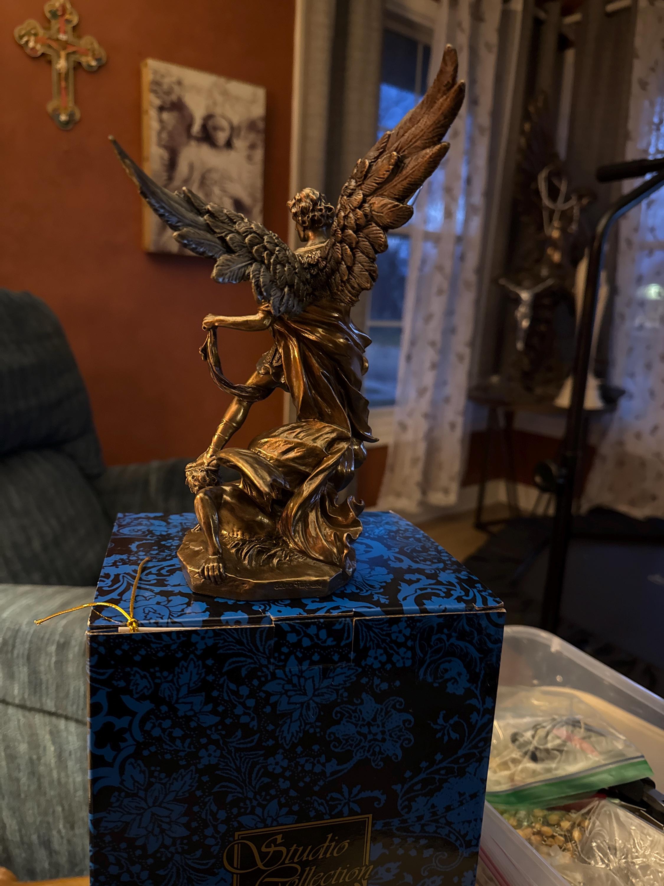 10 Inch Statue of St. Michael the Archangel - Etsy