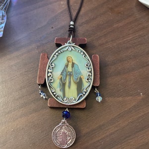 St. Benedict Door Hanger W/Miraculous Medal (3 Inch)