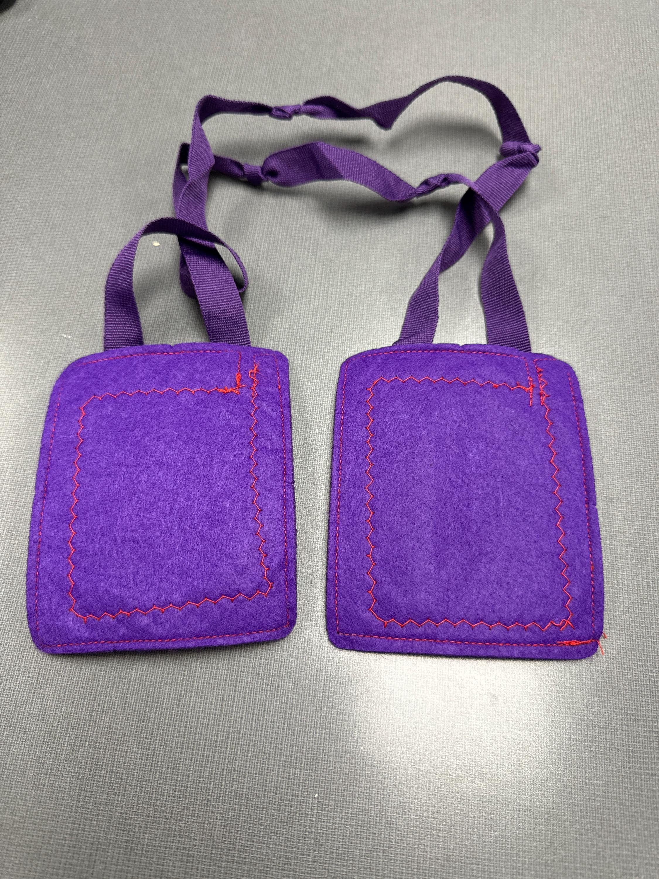 Large Purple Scapular (With Paperwork) 4.25 x 3.5 Inch Patch