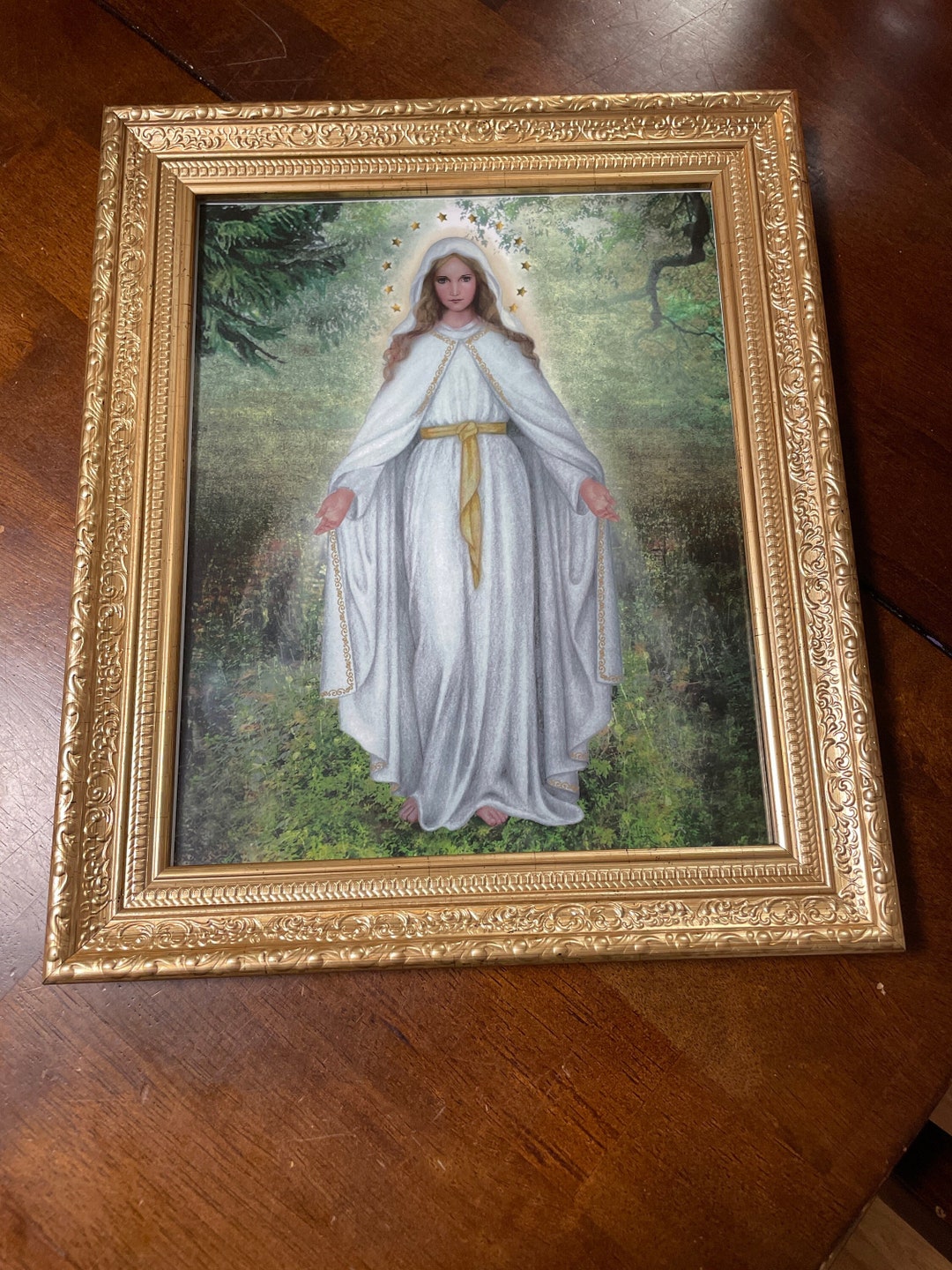Our Lady of Champion Gold Wood Frame 8 X 10 Print - Etsy