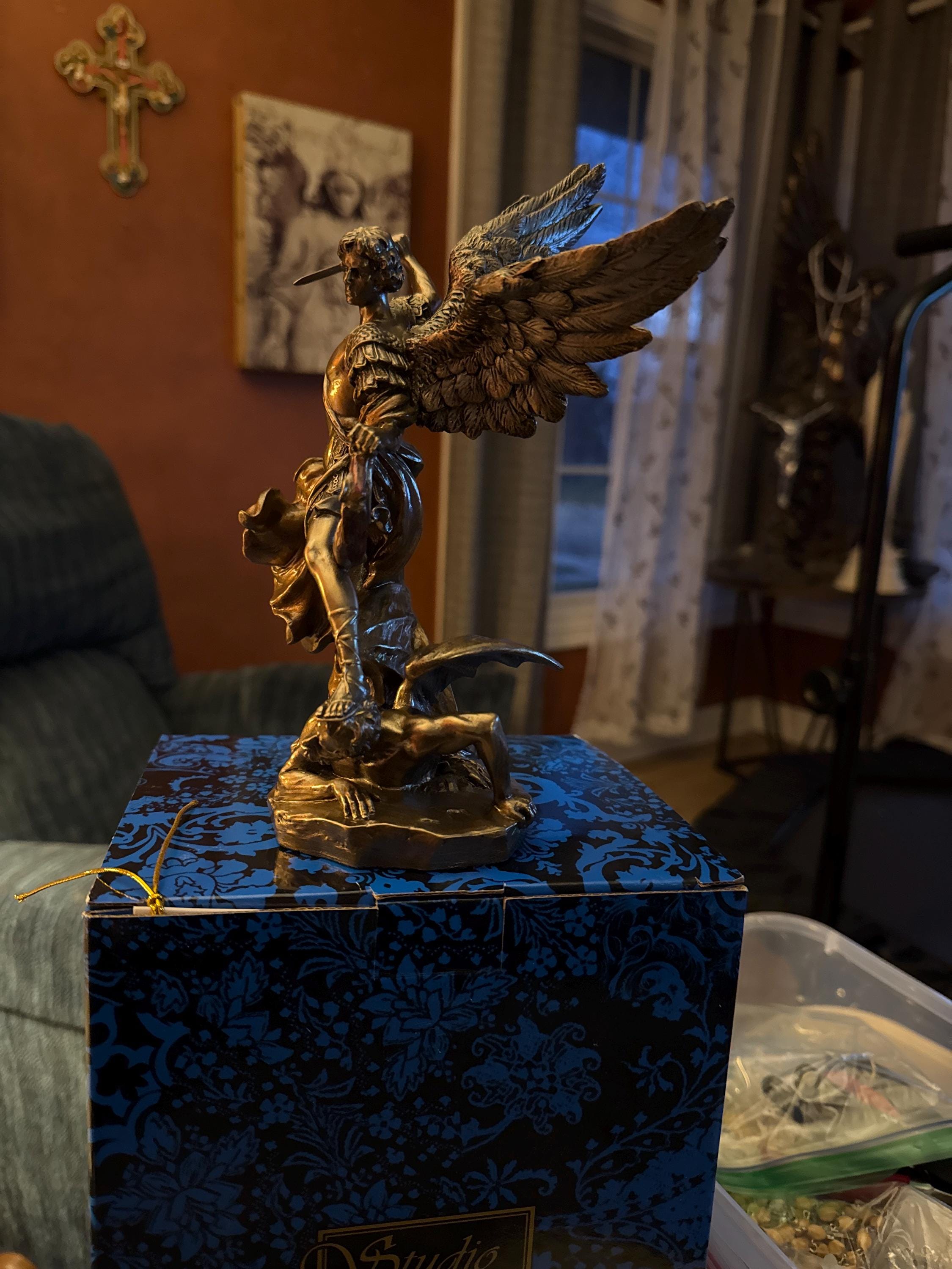 10 Inch Statue of St. Michael the Archangel - Etsy