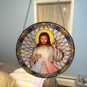 Divine Mercy Sun Catcher (6 Inches)