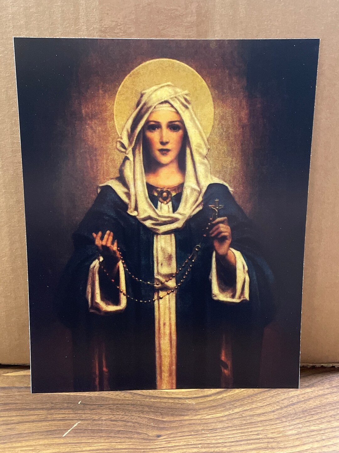 Our Lady of the Rosary (print Only) 8X10 Inch - Etsy