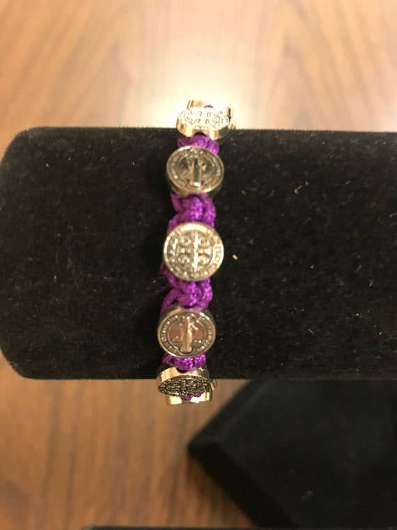 St. Benedict bracelet (Purple)