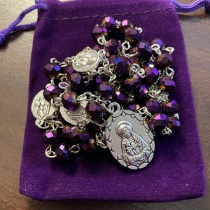 Seven Sorrows Chaplet (Purple Crystal)