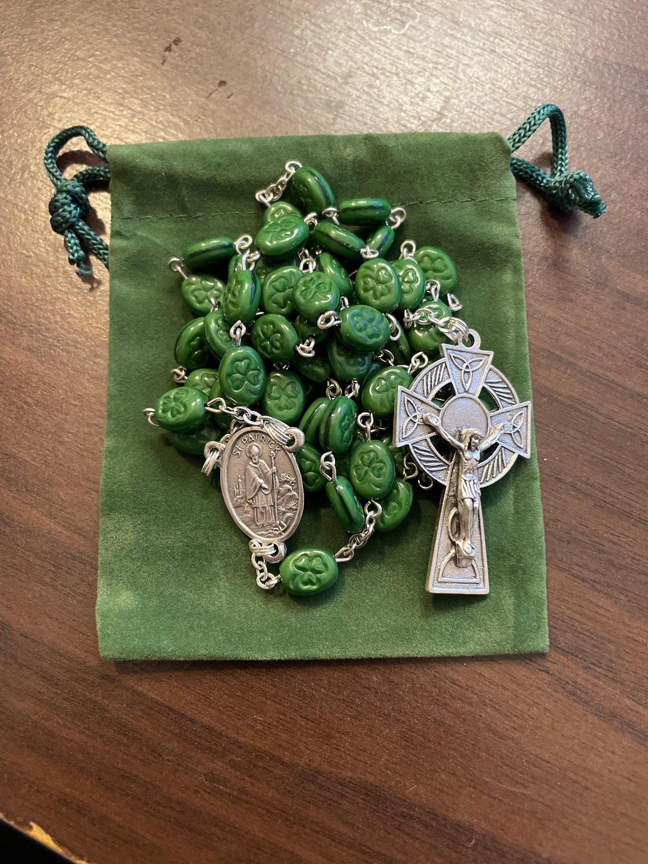 Gorgeous Irish Shamrock Rosary (8mm) - Etsy